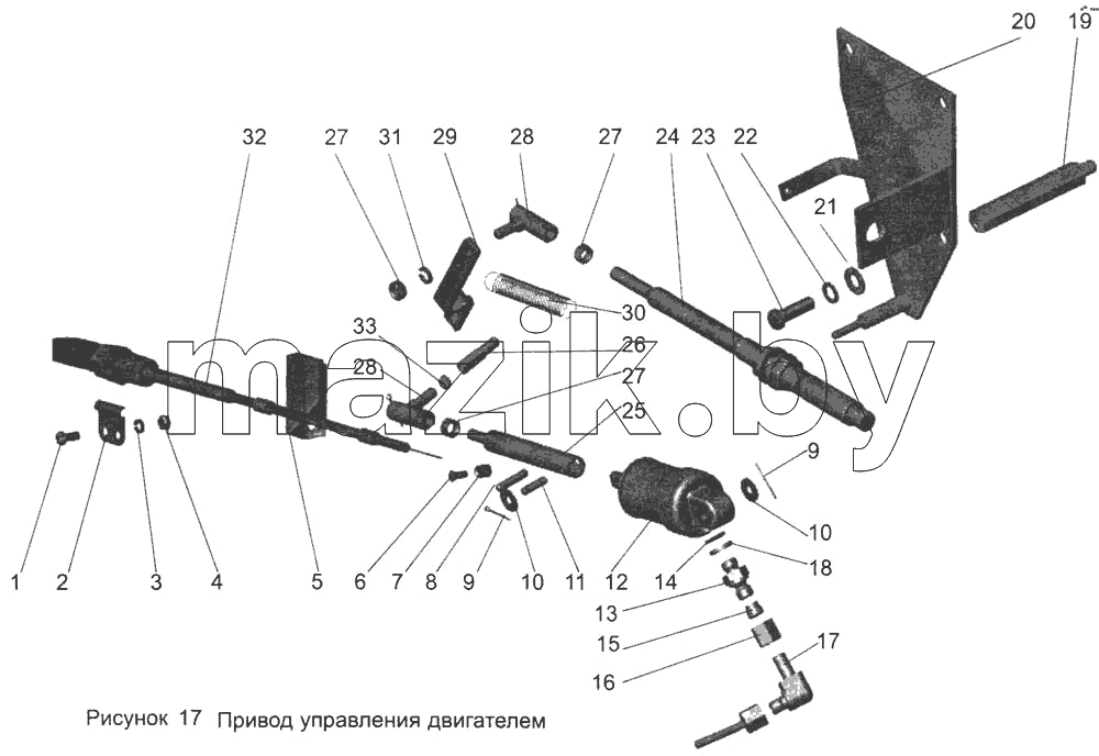 Привод управления двигателем 103-1108002-10