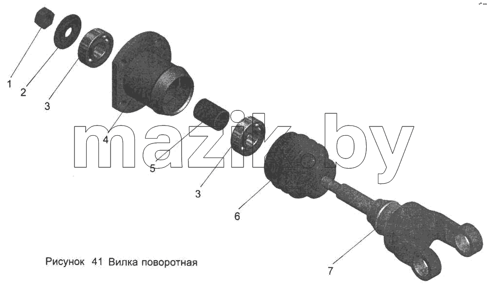 Вилка поворотная 101-1703514
