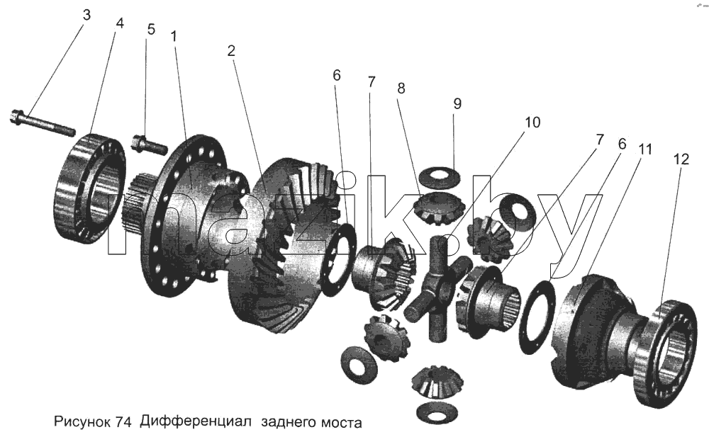 Дифференциал заднего моста 103-2403010