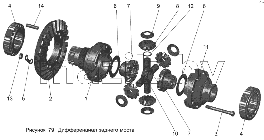 Дифференциал заднего моста 104-2403010