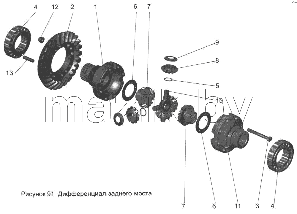 Дифференциал заднего моста 5440-2403010