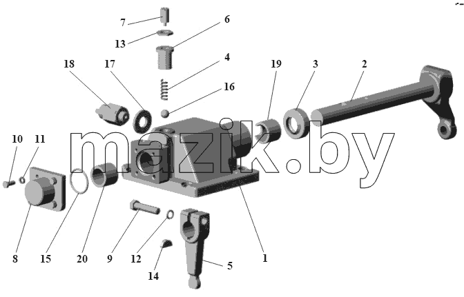Механизм КПП 104-1702200-35