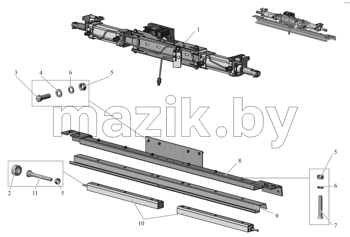 Механизм открывания дверей 203065-6208010