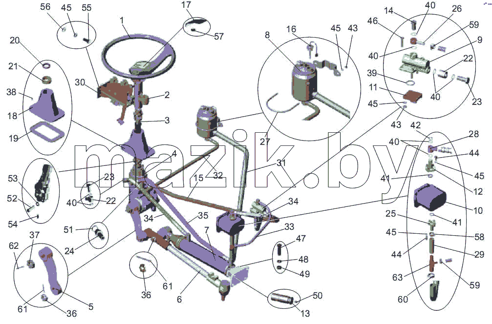 Установка рулевого управления