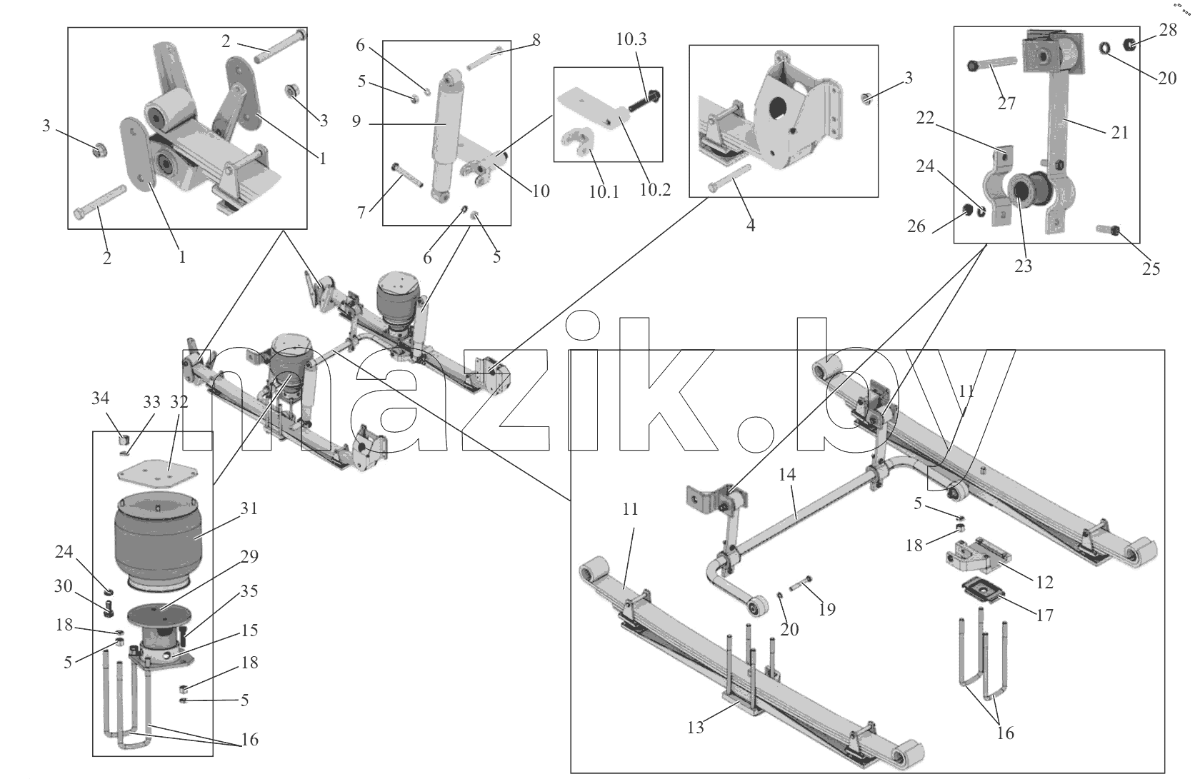  Подвеска задняя;Rear suspension