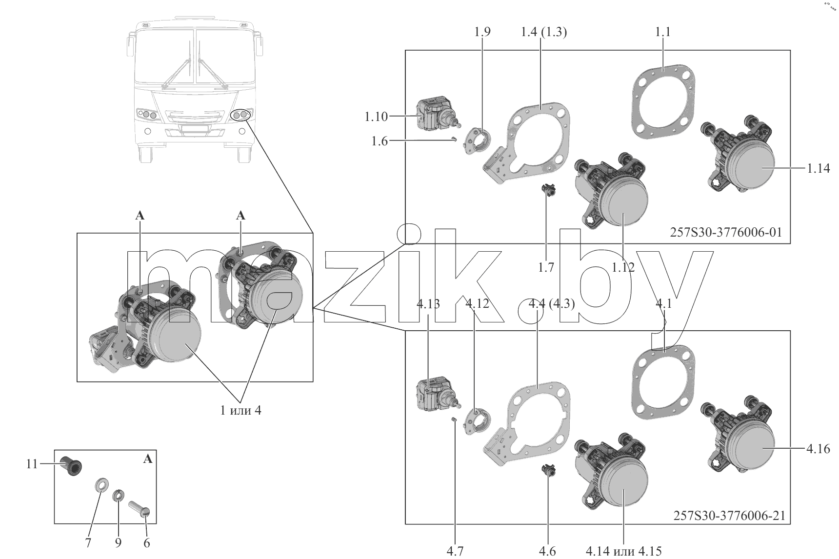  Установка фар LED 257S30-3700006-50