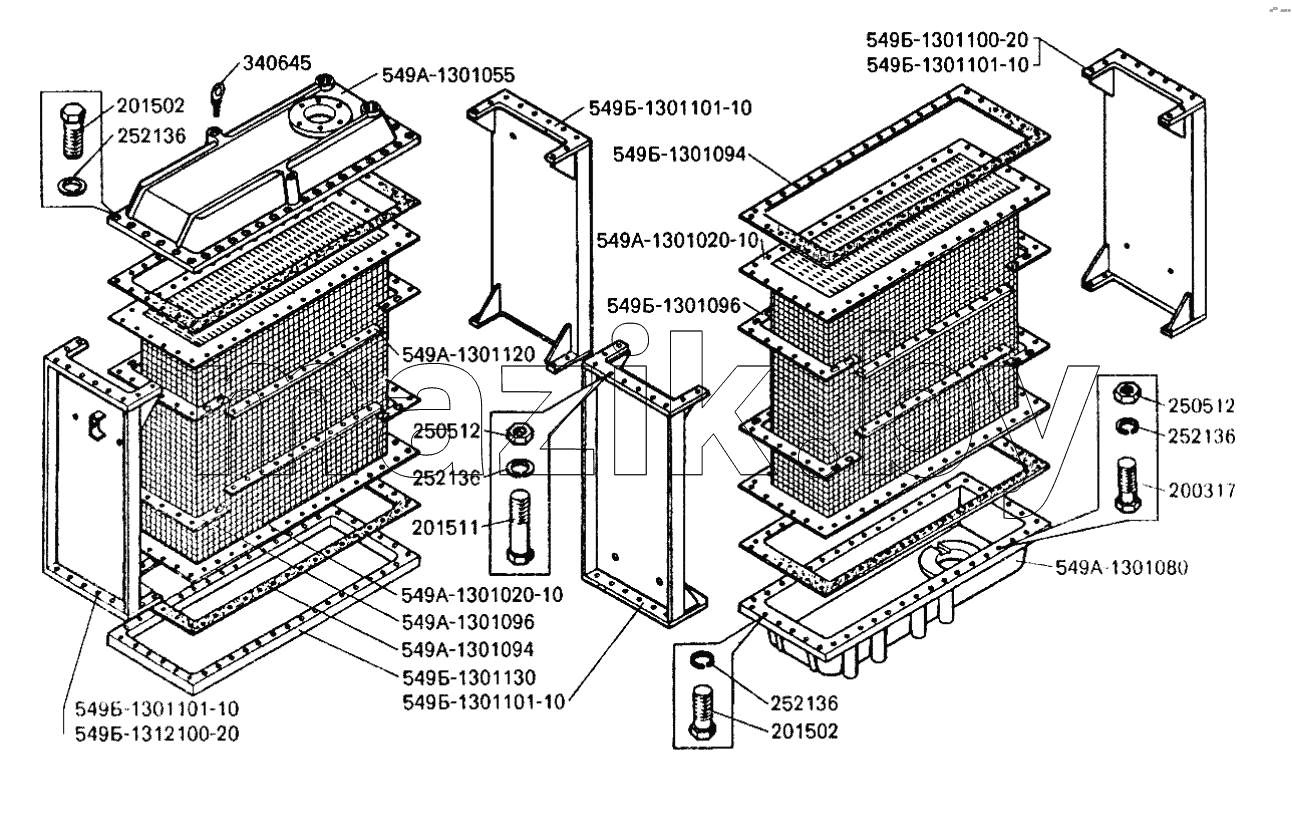 Радиатор контура охлаждения наддувочного воздуха