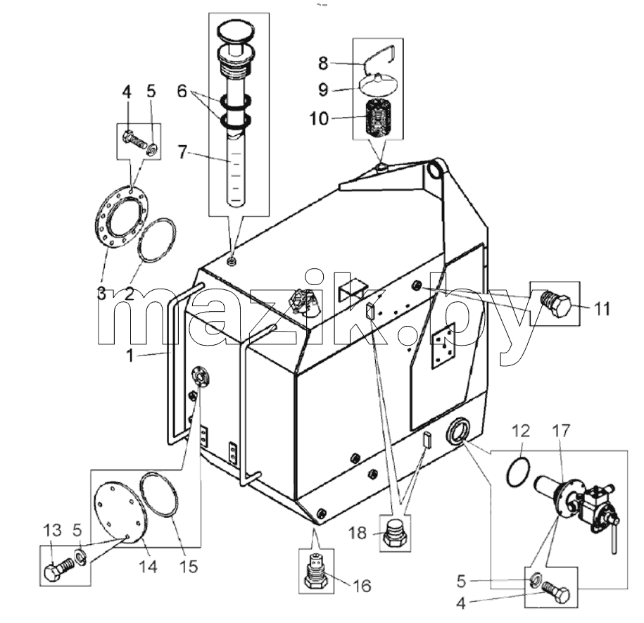  Бак топливный (75131-1101010-40);Fuel tank