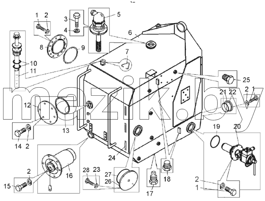  Бак топливный (75131-1101010-43);Fuel tank