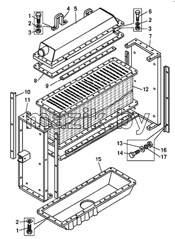 Радиатор БелАЗ-7540K