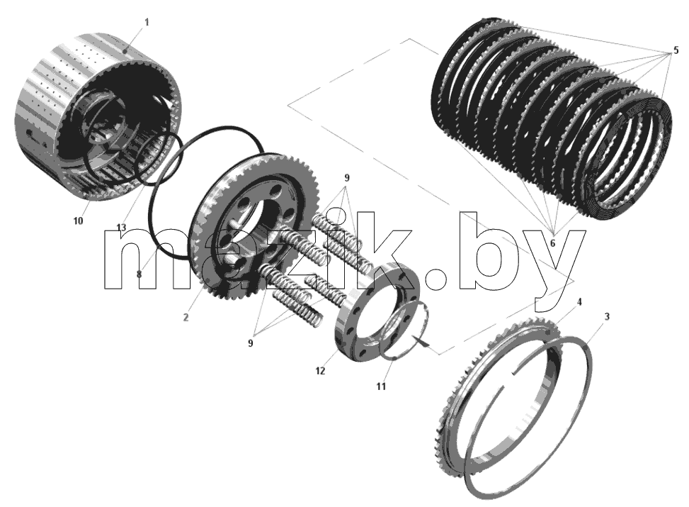  Фрикцион второй передачи 7548-1711500