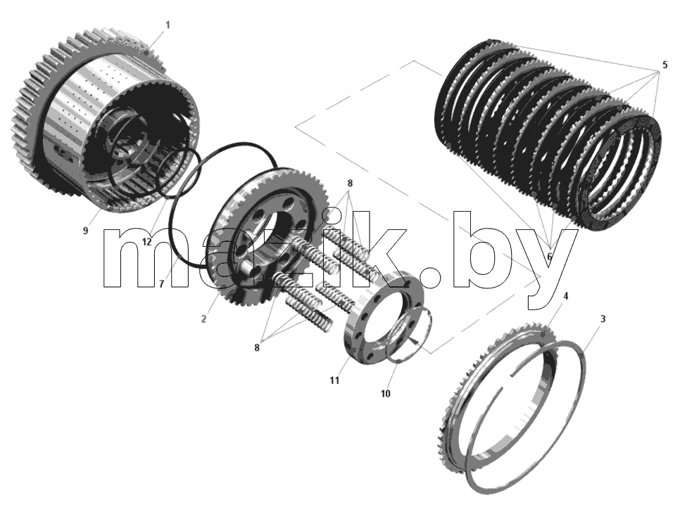  Фрикцион понижающего диапазона 7548-1711600-01