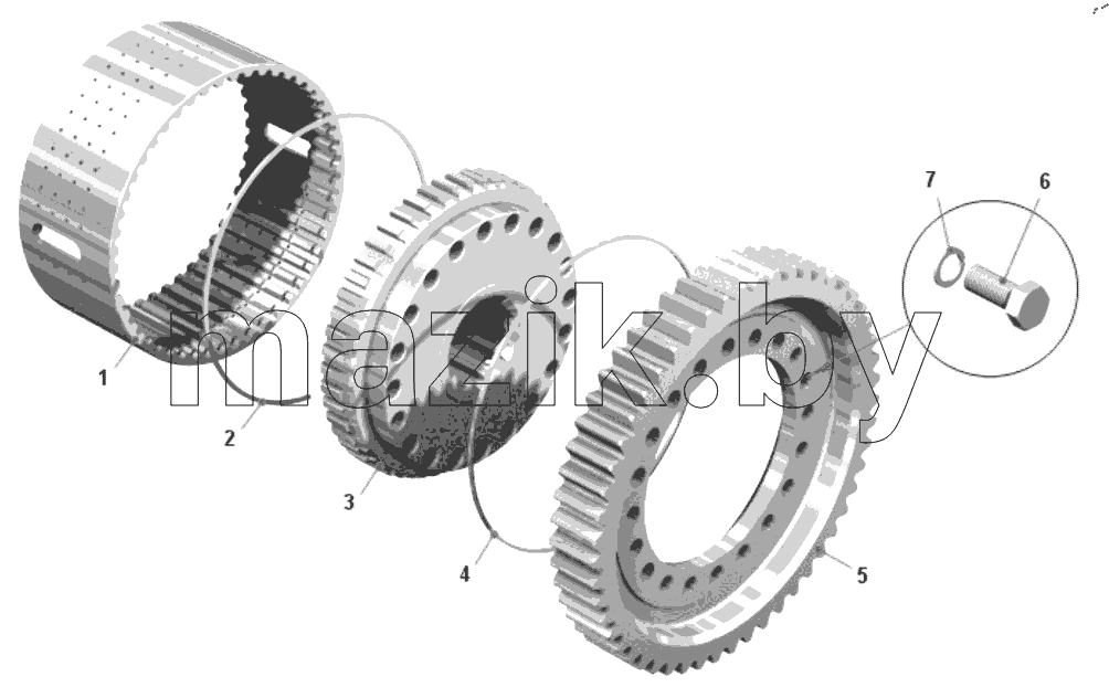  Барабан фрикциона 7555-1711710-01