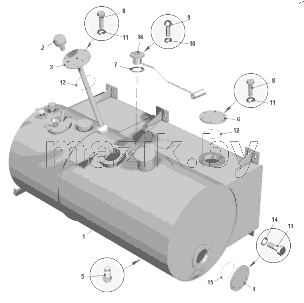  Бак топливный 7540N-1101010