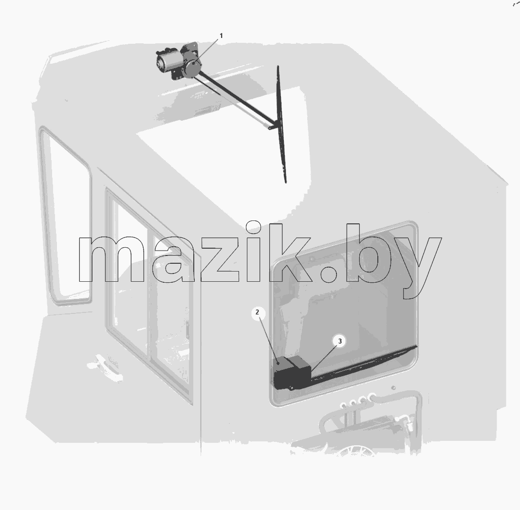  Установка стеклоочистителя 75481-5205002-50