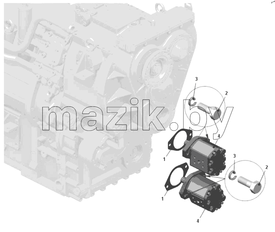  Установка насосов 7540A-8600032