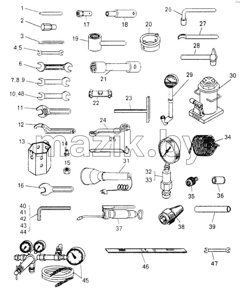  Инструмент, принадлежности;Tools and accessories