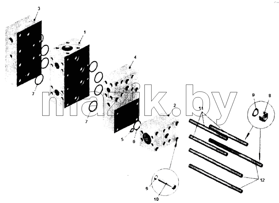  Блок корпусов;Cluster of frames