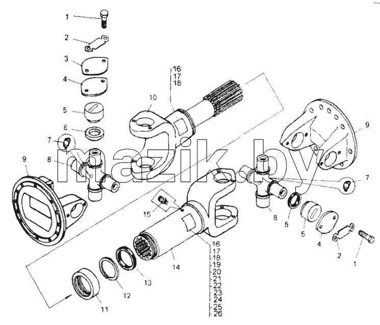  Вал карданный;Cardan shaft