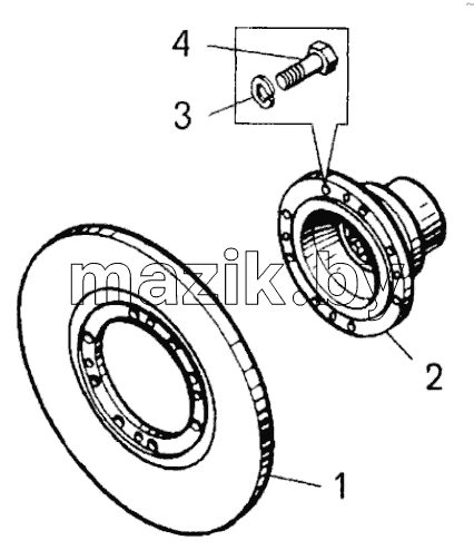 Диск с фланцем;Disk with flange