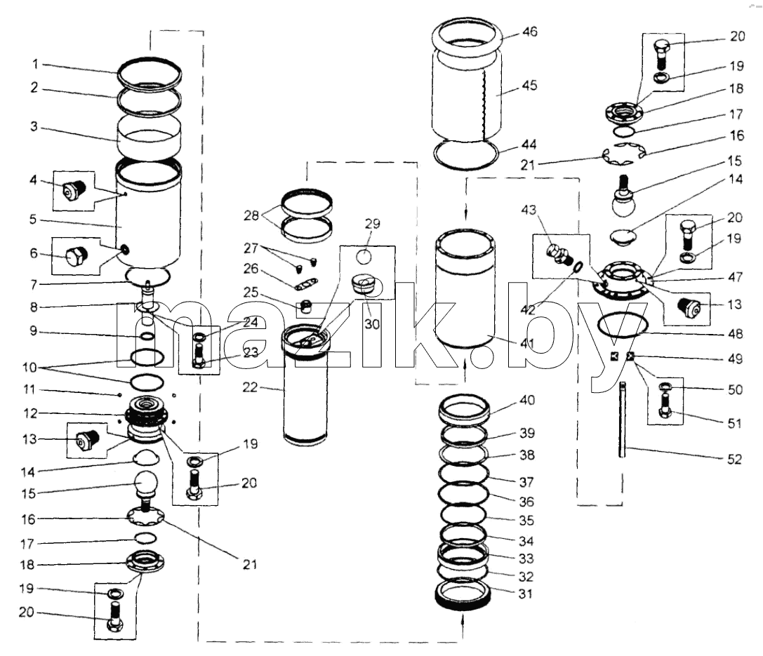  Цилиндр подвески;Suspension cylinder
