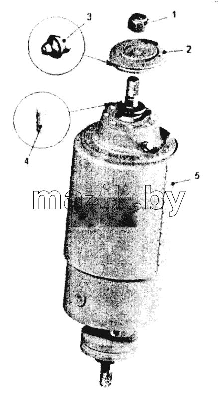  Цилиндр подвески с фланцем;Suspension cylinder
