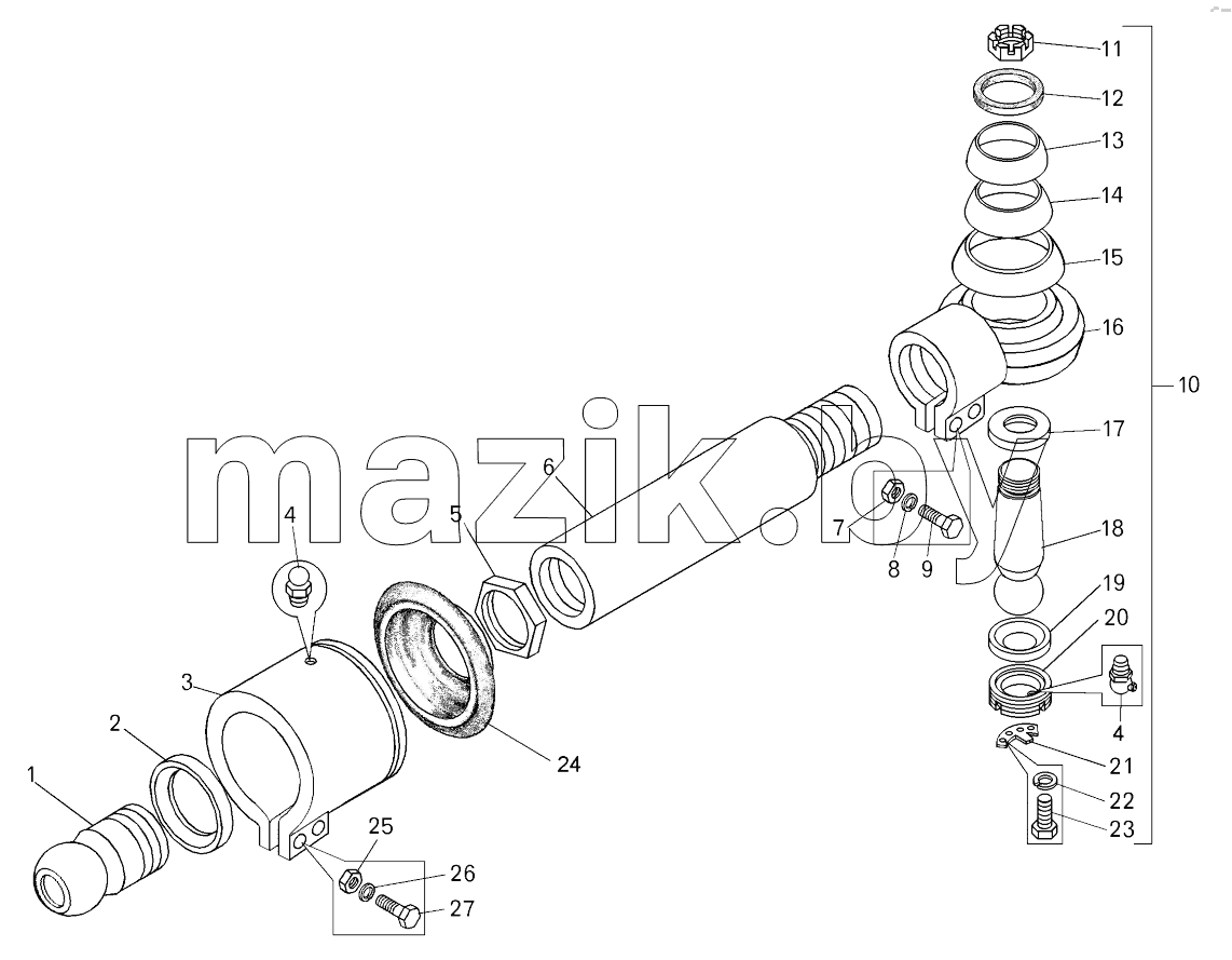 Тяга рулевой трапеции;Steering trapezoid link