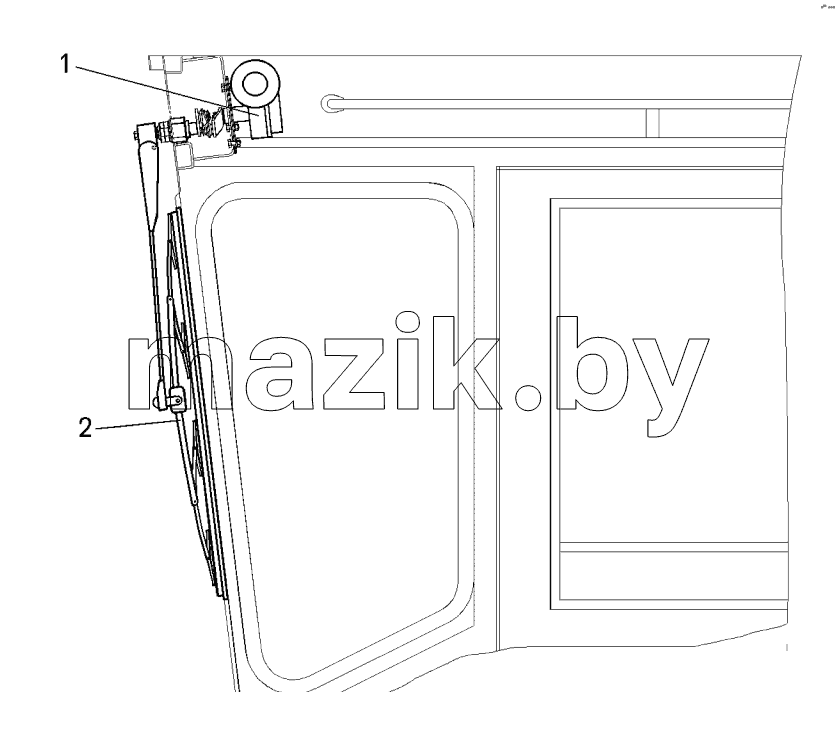  Установка стеклоочистителя;Mounting of windshield wiper