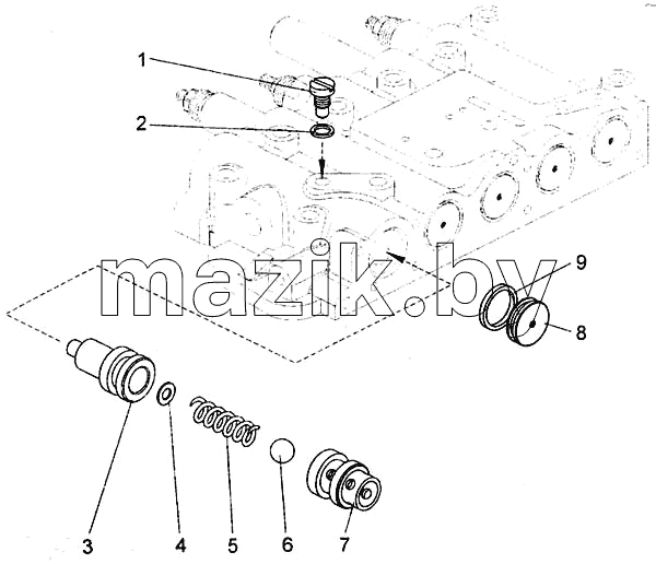 Коробка золотниковая клапан аварийный