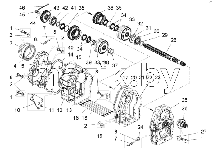  Коробка передач (7555F-1701002);Gearbox