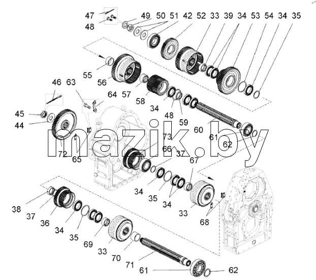 Коробка передач (7555F-1701002);Gearbox