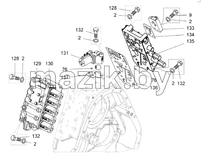  Коробка передач (7555F-1701002);Gearbox