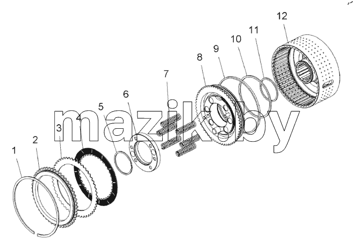  Фрикцион (75551-1711500);Clutch