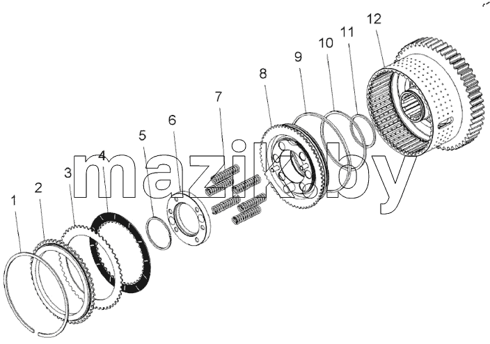  Фрикцион (75551-1711600-04);Clutch
