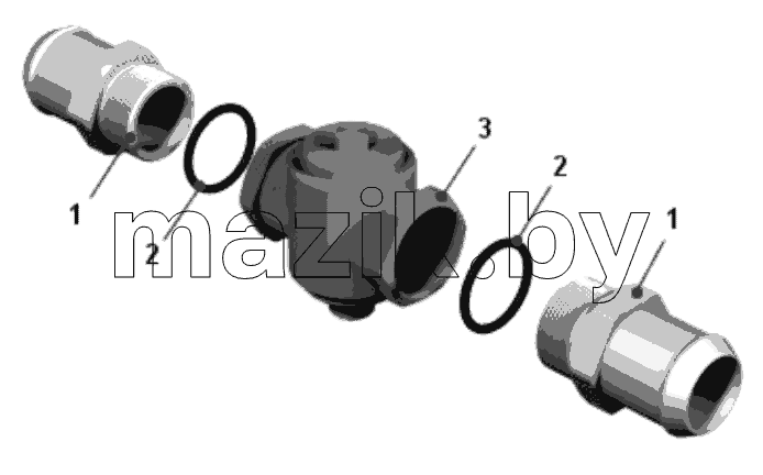  Кран с патрубками 75211-1015798