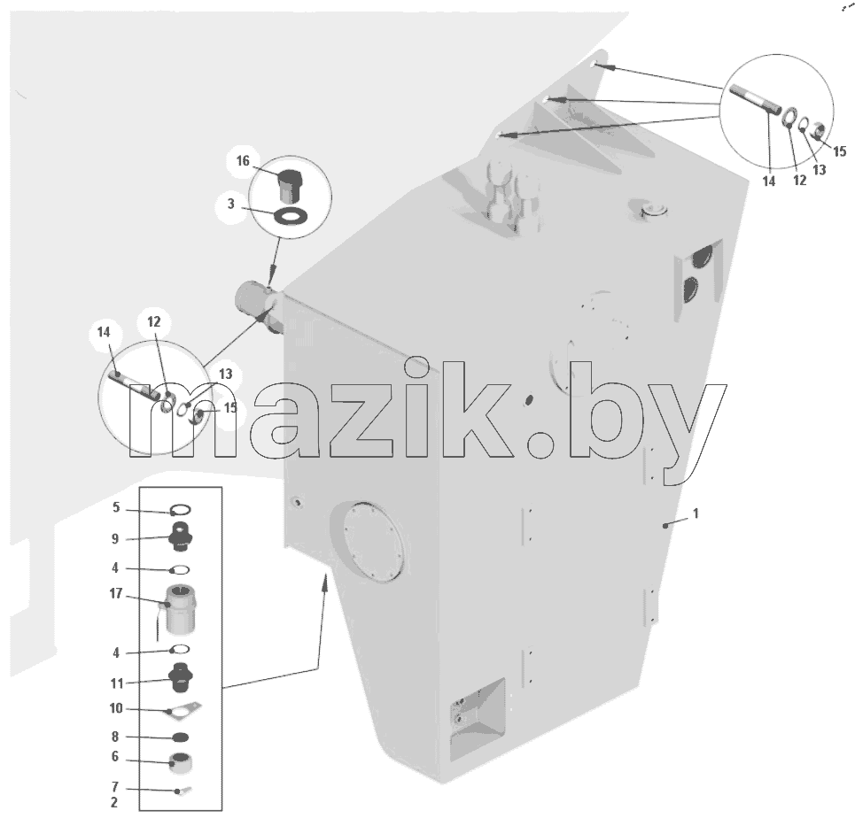  Установка маслянного бака 75602-8600034-20