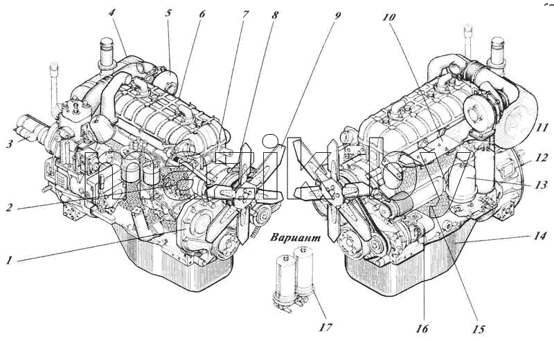 Дизель 442-00c1-50