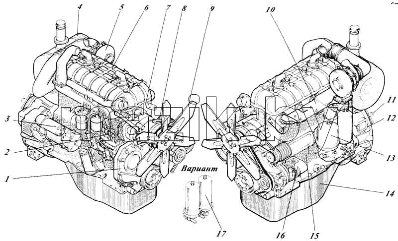 Дизель 442-00c1-50