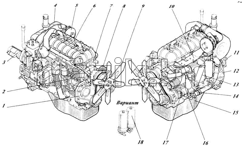 Дизель 442-54P-00c1