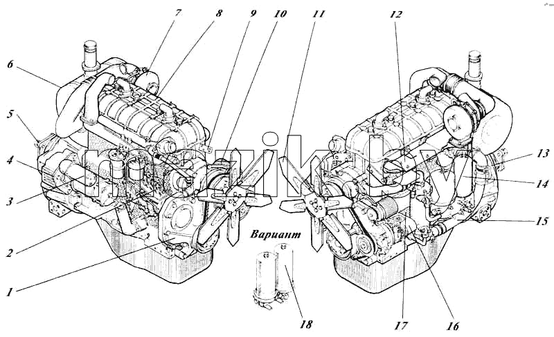 Дизель 442-55P-00c1