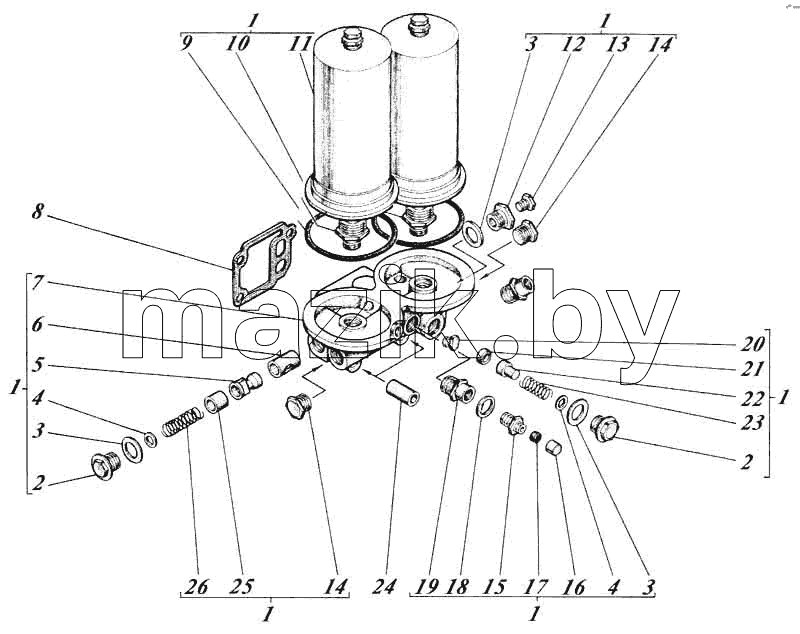 Фильтр масляный 461-10с1