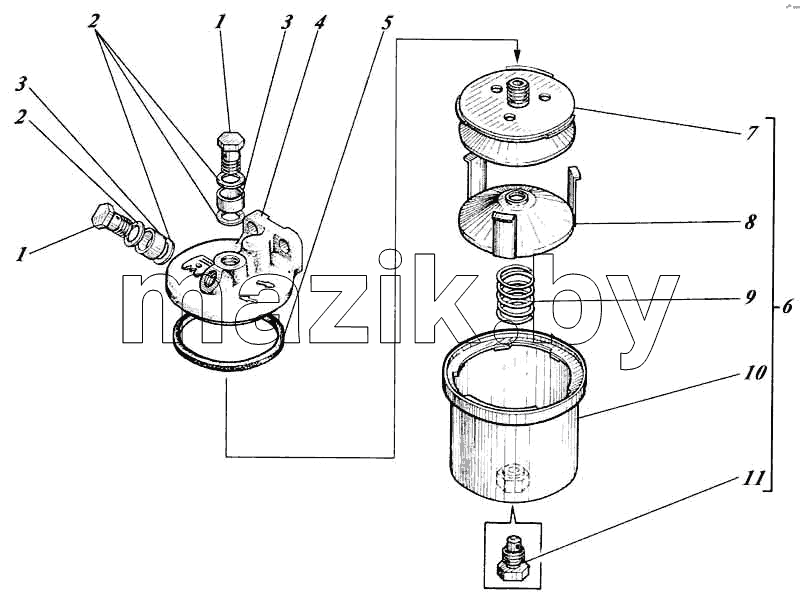 Фильтр грубой очистки топлива ФГ-25 41-60с1