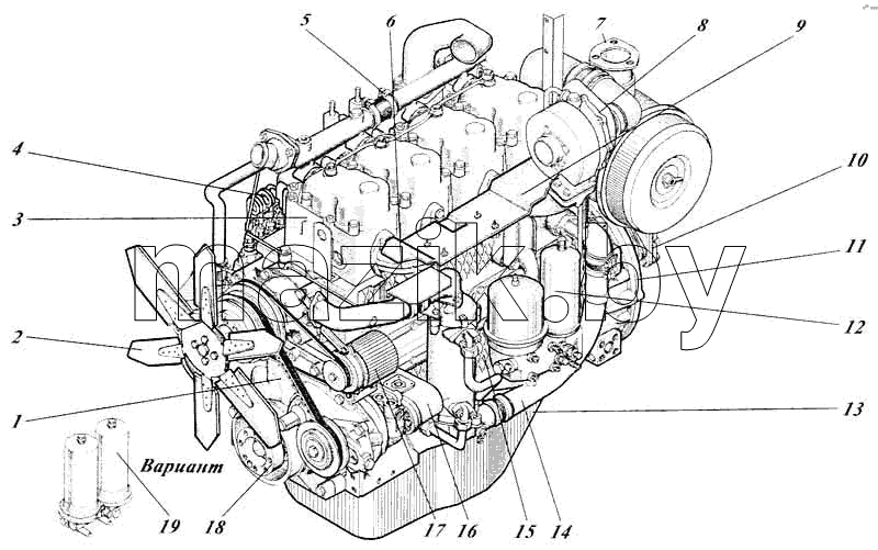 Дизель 442-55РИ-00с1