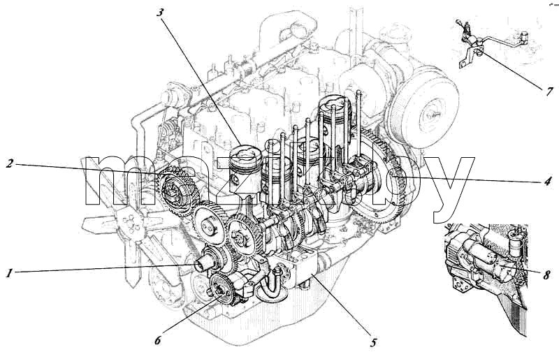 Дизель 442-55РИ-00с1