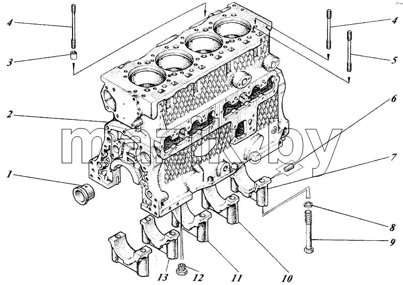 Блок картер 448-01с2