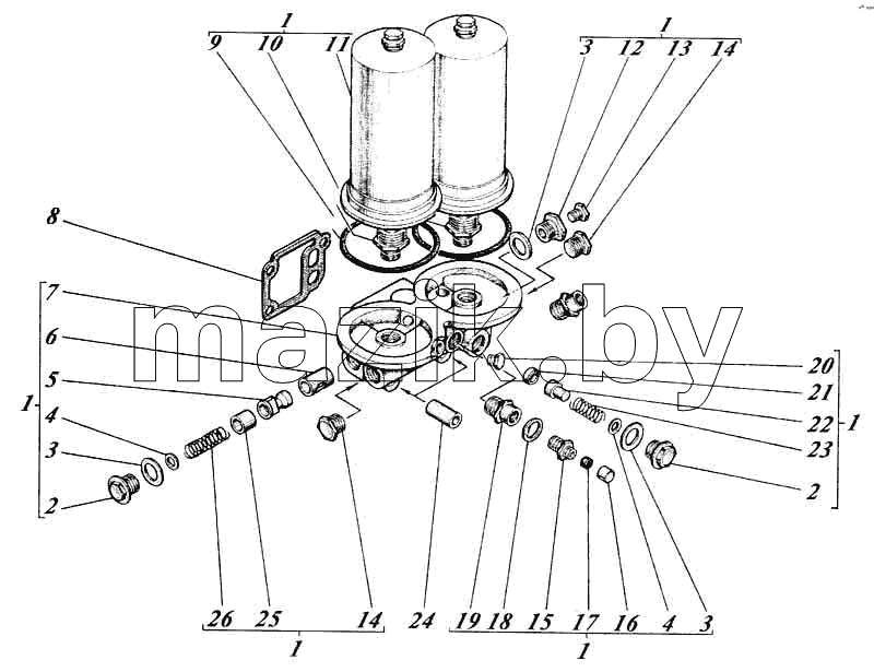 Фильтр масляный 461-10c1-02