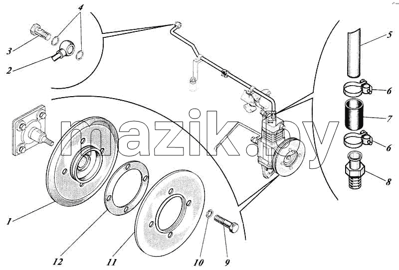 Установка компрессора 442-25c1-62