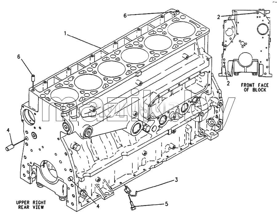2W-9746 Блок цилиндров