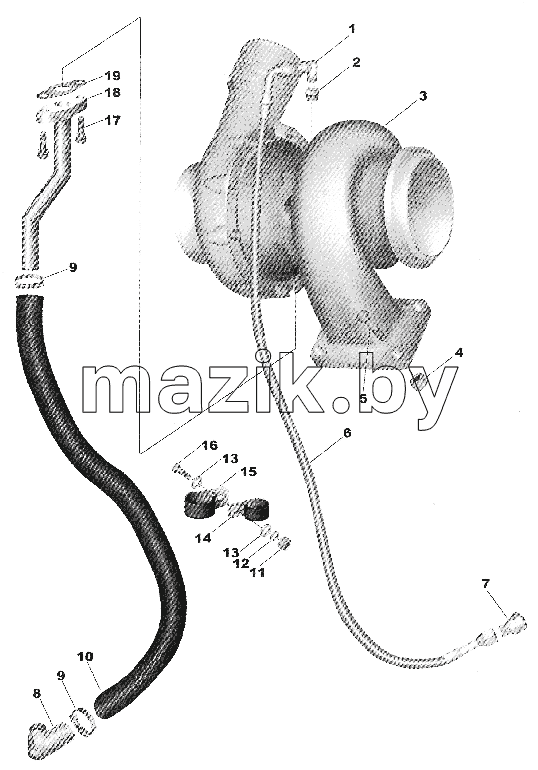 TURBOCHARGER AND PLUMBING