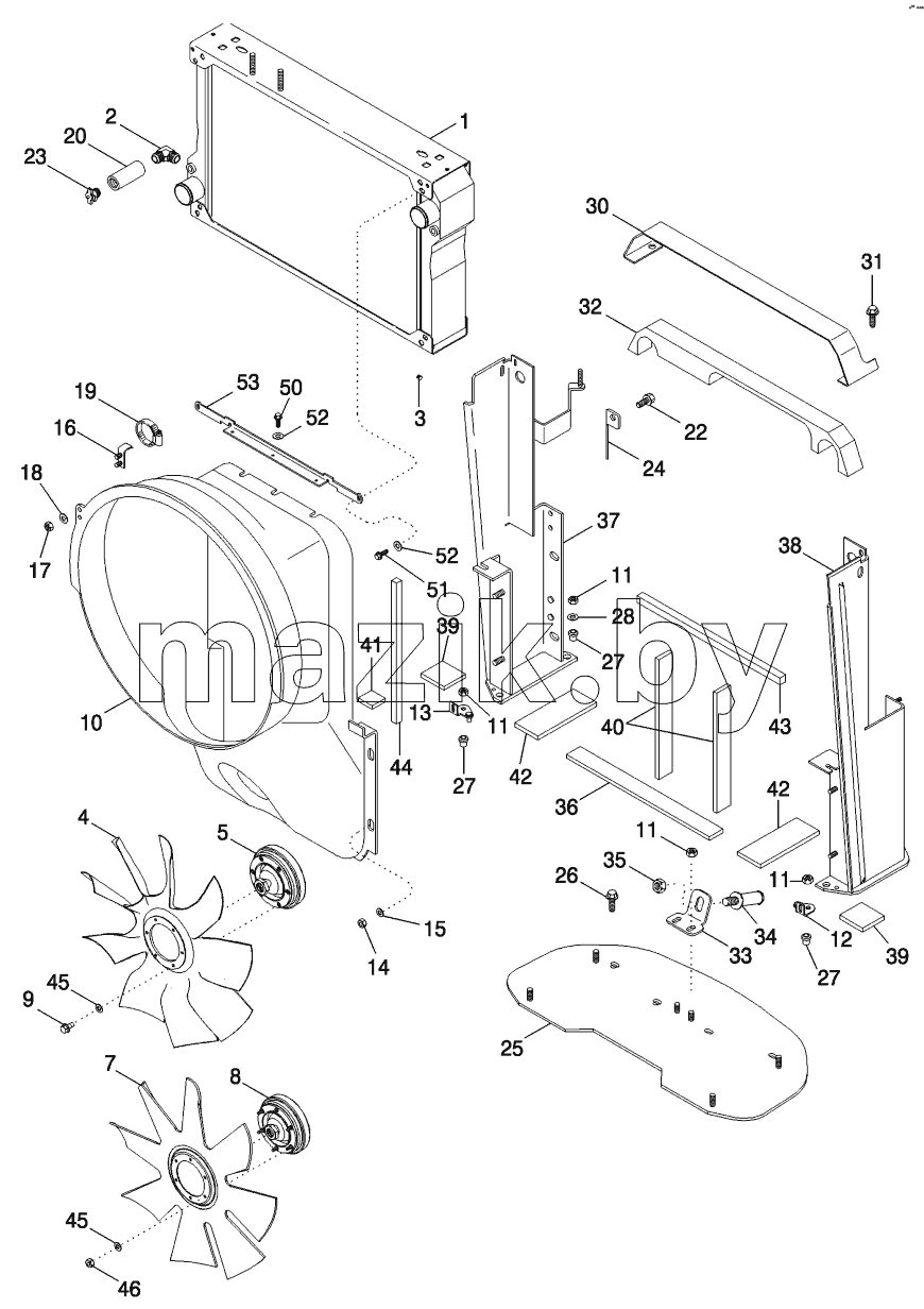 RADIATOR AND FAN SHROUD